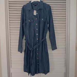 Lands End Denim Dress - Sz Large